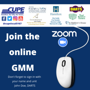 May GMM - General Members Meeting Online