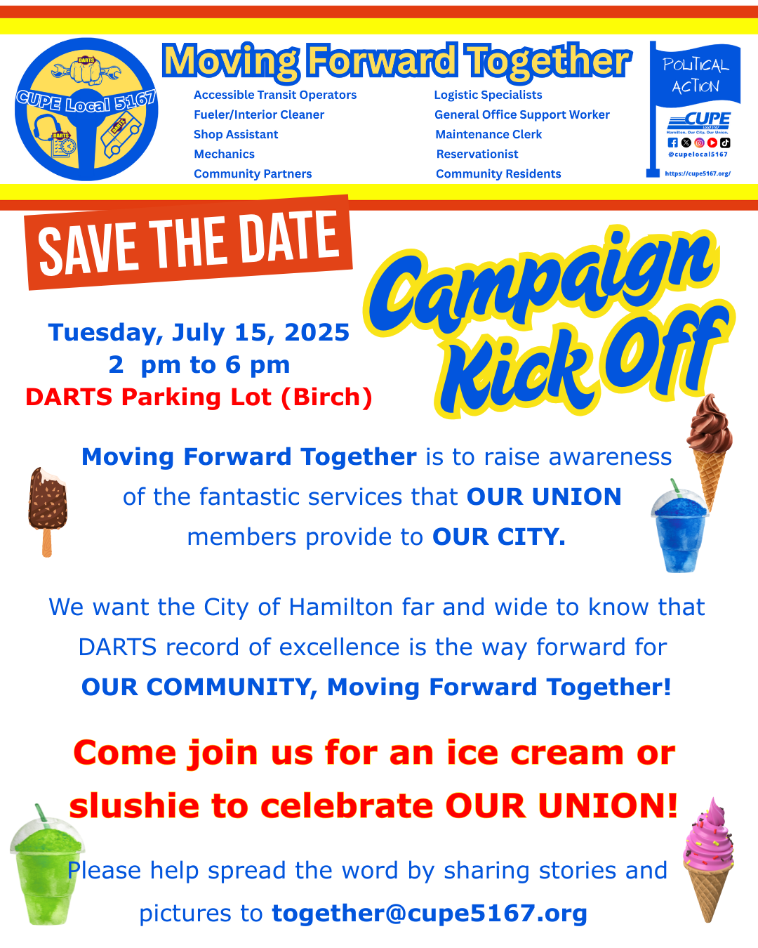 DARTS Campaign Moving Forward Together @ DARTS